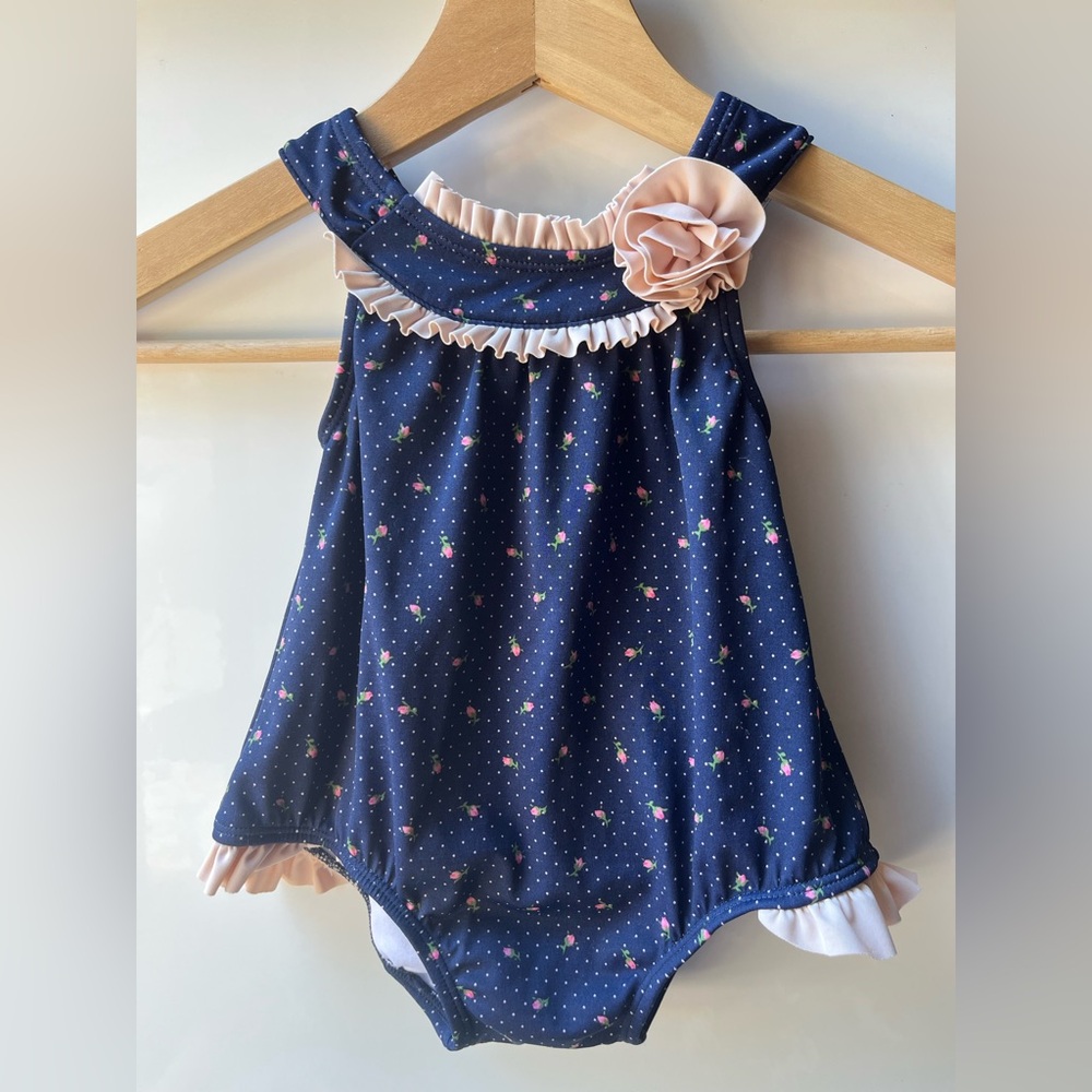 janie and jack 6-12m floral swimsuit